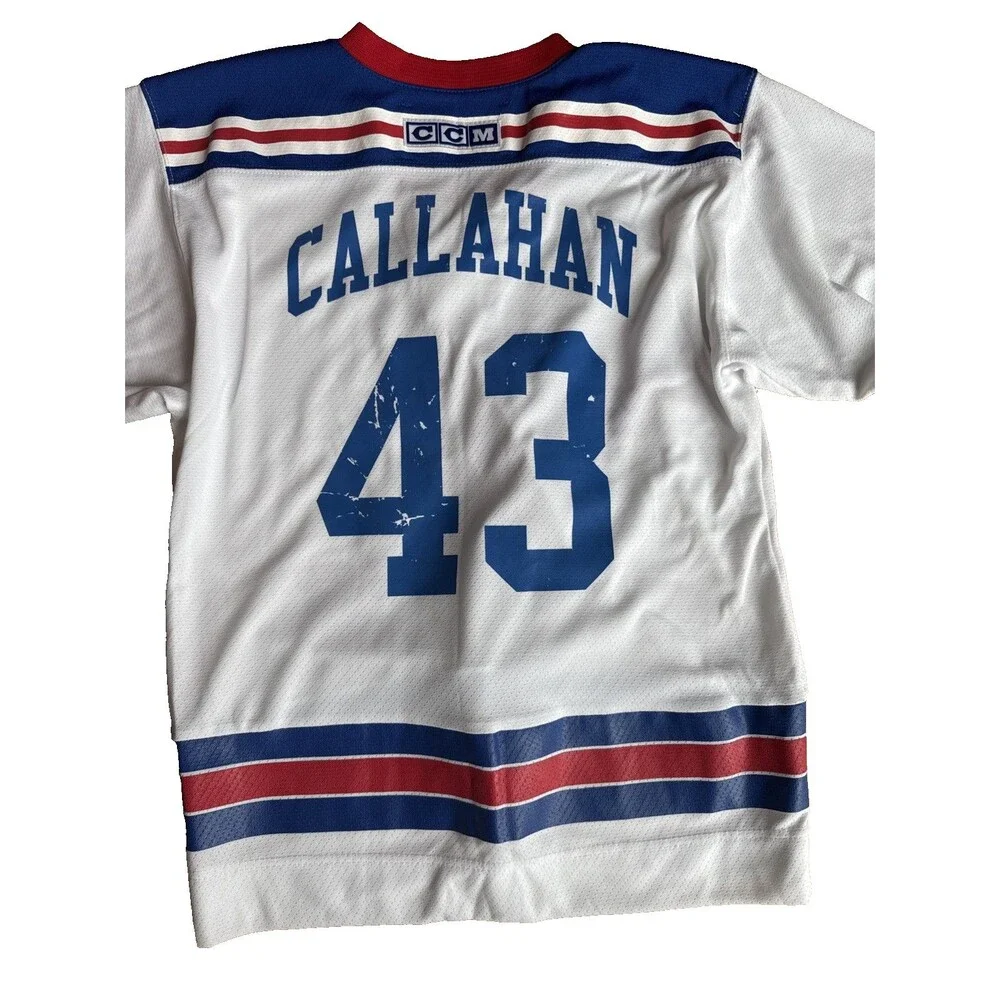 New York Rangers Callahan #43 White Jersey Official Licensed Youth XL vintage